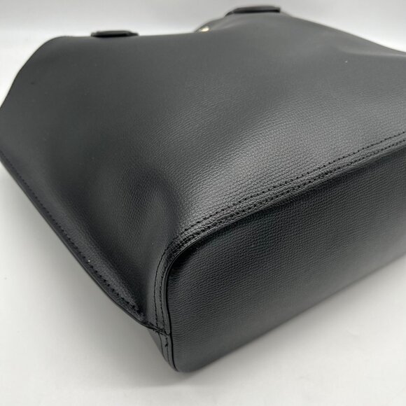 Kate Spade Black Crossgrain Leather Suite Work Tote Bag - Picture 6 of 12